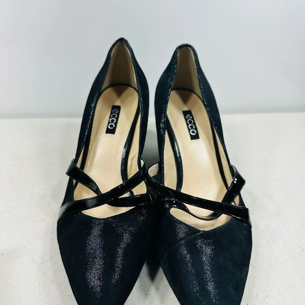Ecco Women’s Size 40( 9- 9,5 ) Belleair Wedge Black